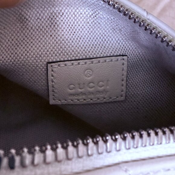 Gucci 760710 Blondie Mini Cylinder Shoulder Bag White Leather - Picture 8 of 15